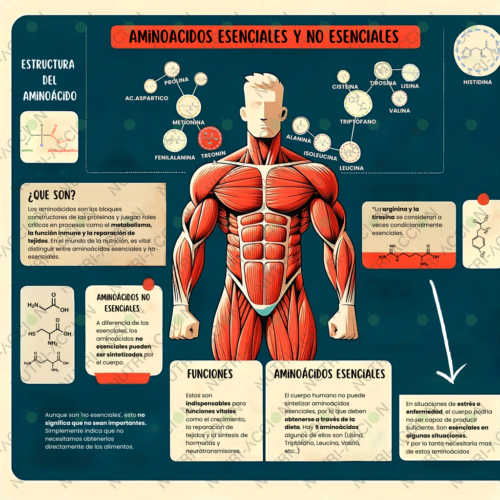 Infografía sobre los aminoácidos